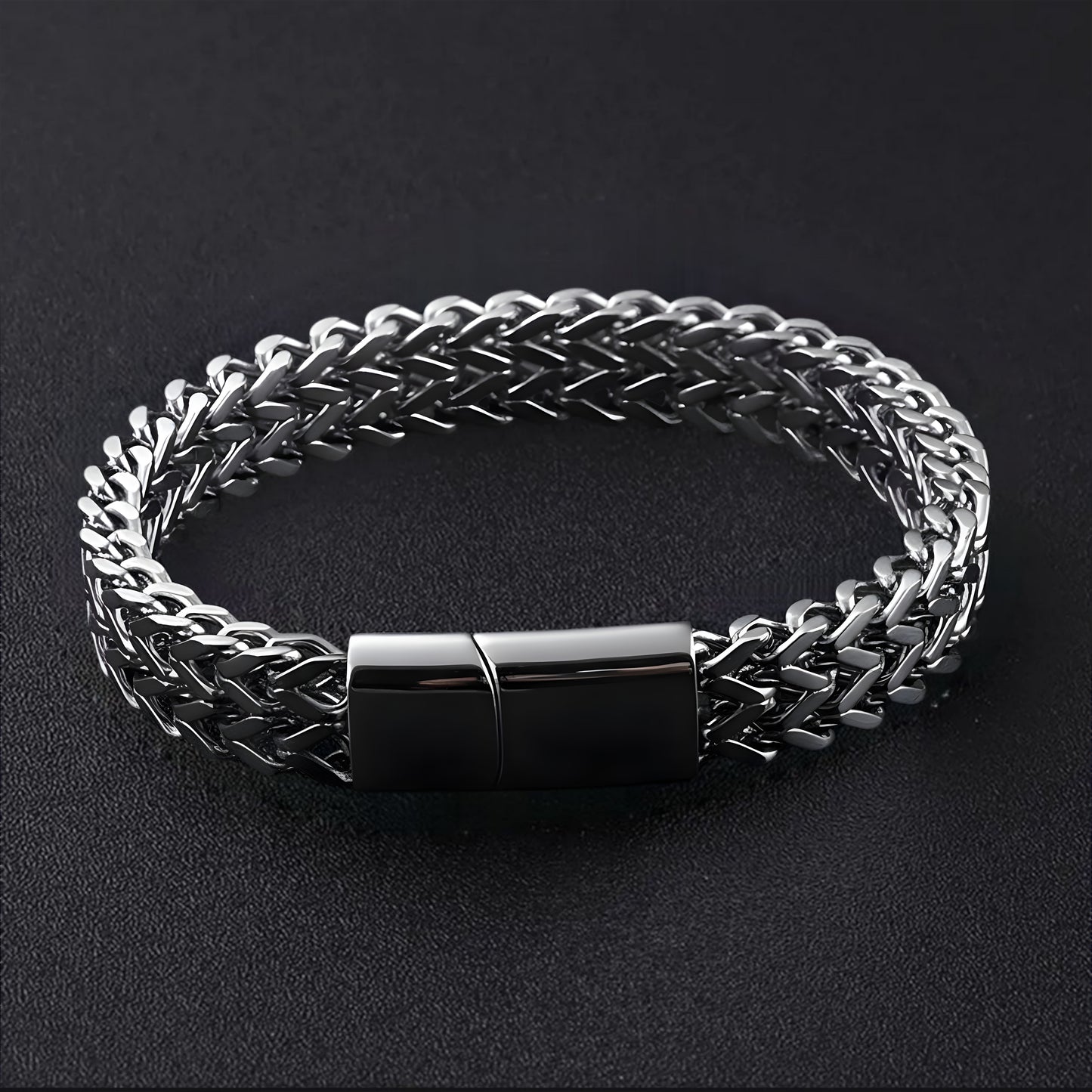 Esclava de Acero Inoxidable Trenzado