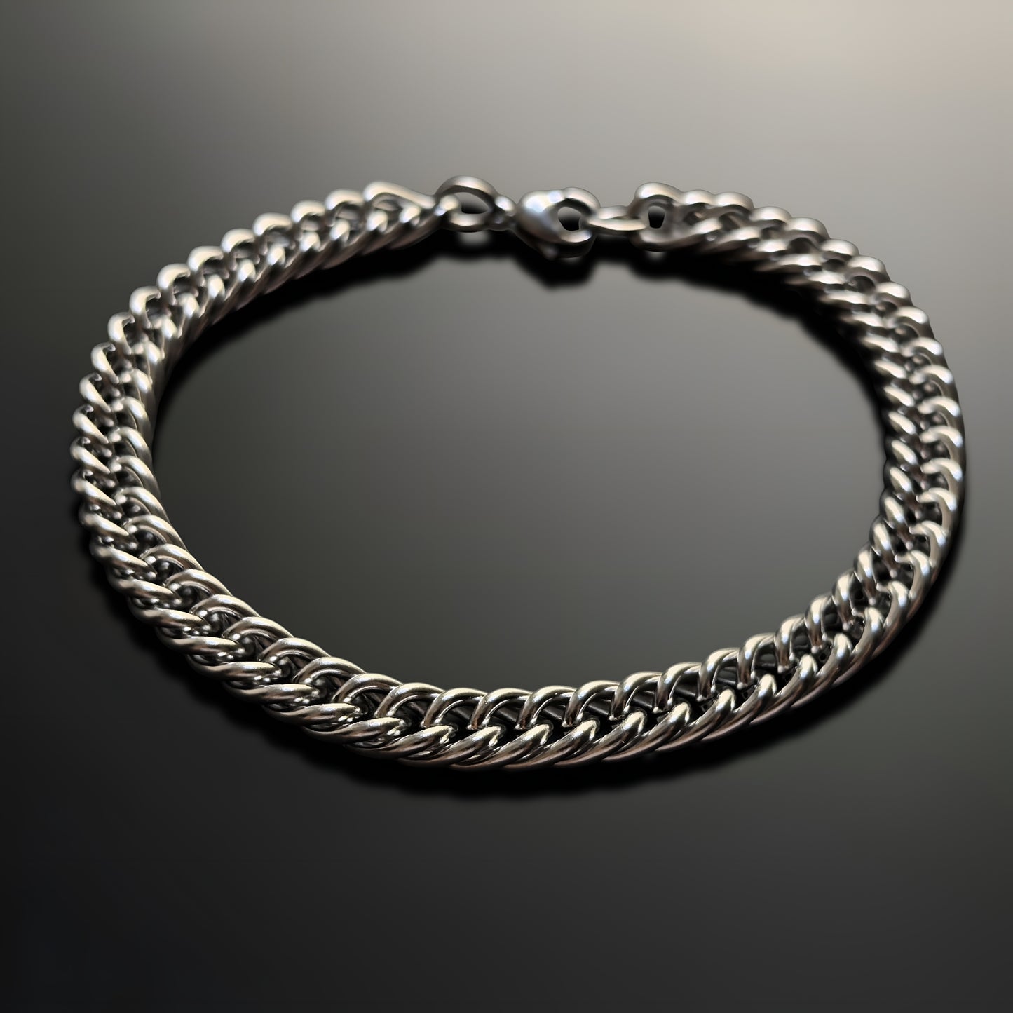 Esclava de Acero Inoxidable Trenzado Plateado