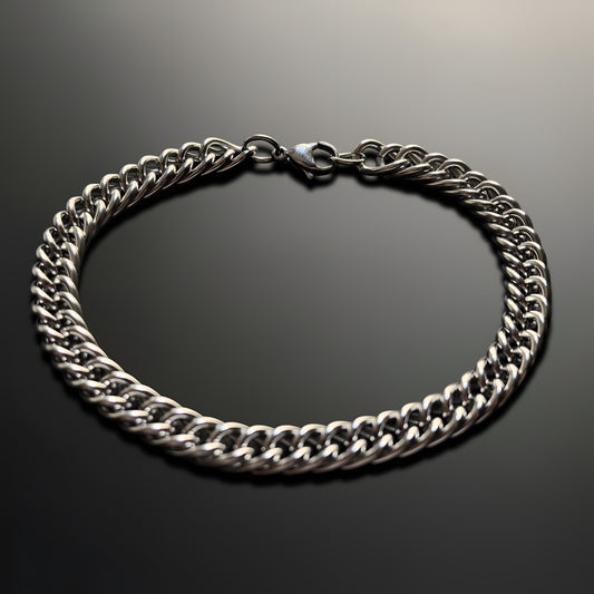 Esclava de Acero Inoxidable Trenzado Plateado