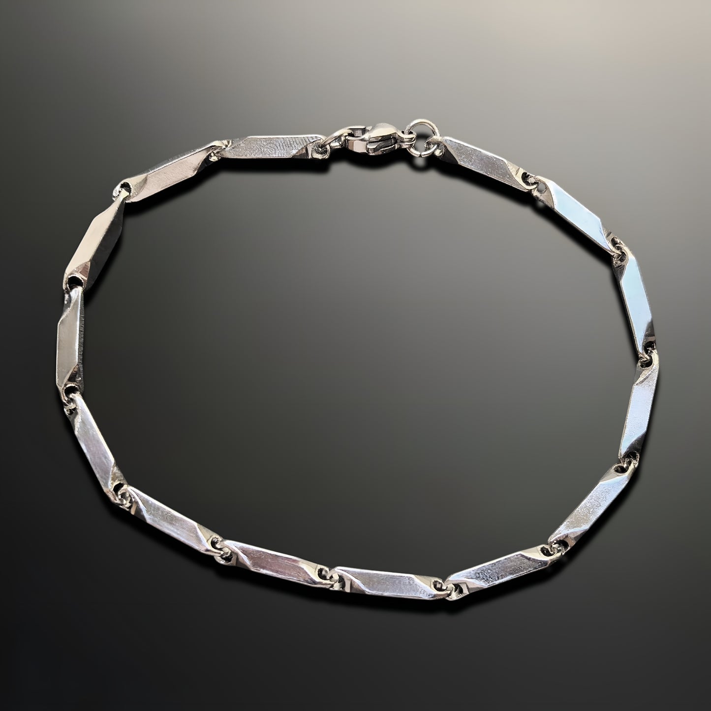 Esclava de Acero Inoxidable Eslabón Diamond Cut