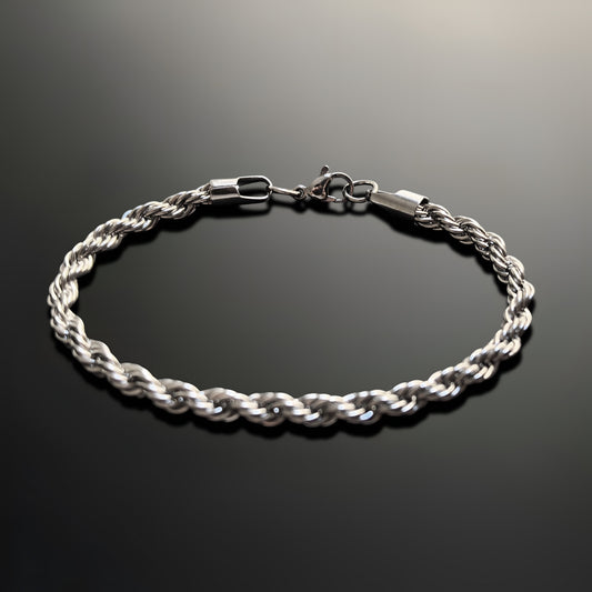 Esclava de Acero Inoxidable Trenza Redonda Premium