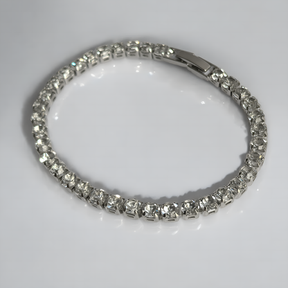 Bracelet Oro blanco chapado cubic zirconia