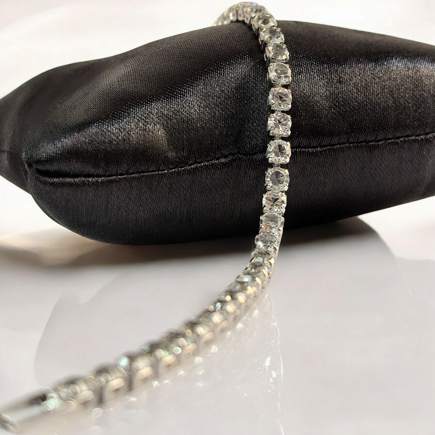 Bracelet Oro blanco chapado cubic zirconia