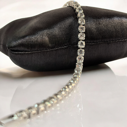 Bracelet Oro blanco chapado cubic zirconia