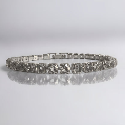 Bracelet Oro blanco chapado cubic zirconia