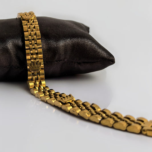 Esclava de Oro chapado Golden Crown