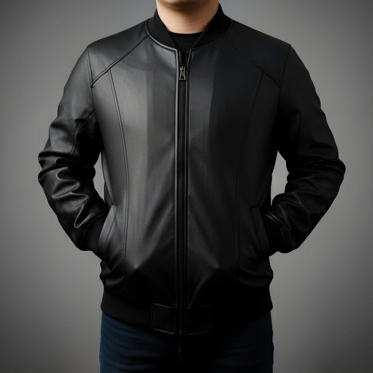 Chaqueta de Piel para Hombre – Edición Black