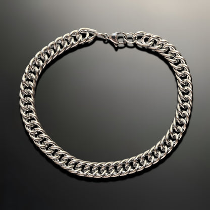 Esclava de Acero Inoxidable Trenzado Plateado