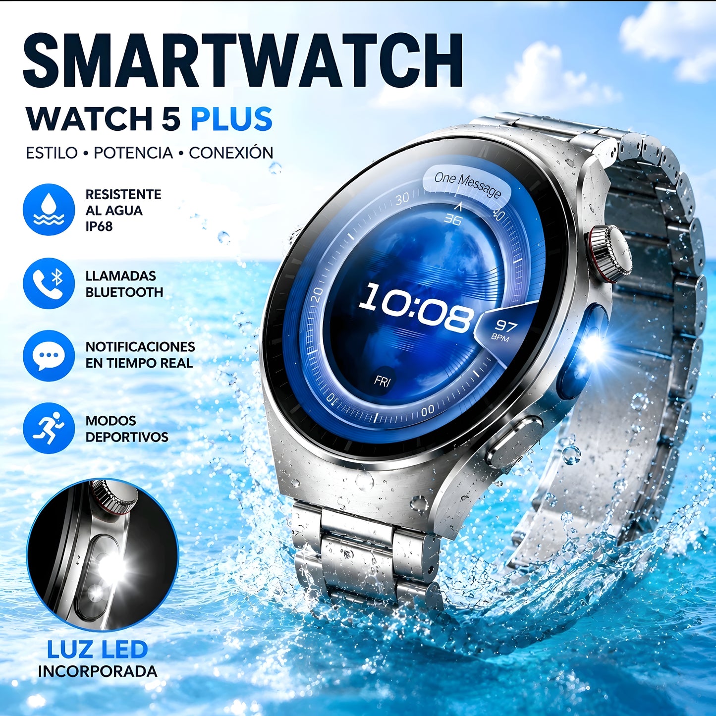 Reloj inteligente Watch 5 Plus