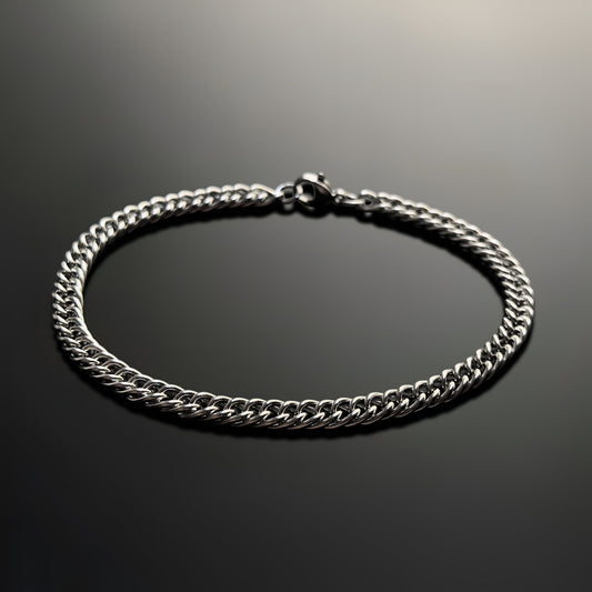 Esclava de Acero Inoxidable Trenzado Doble