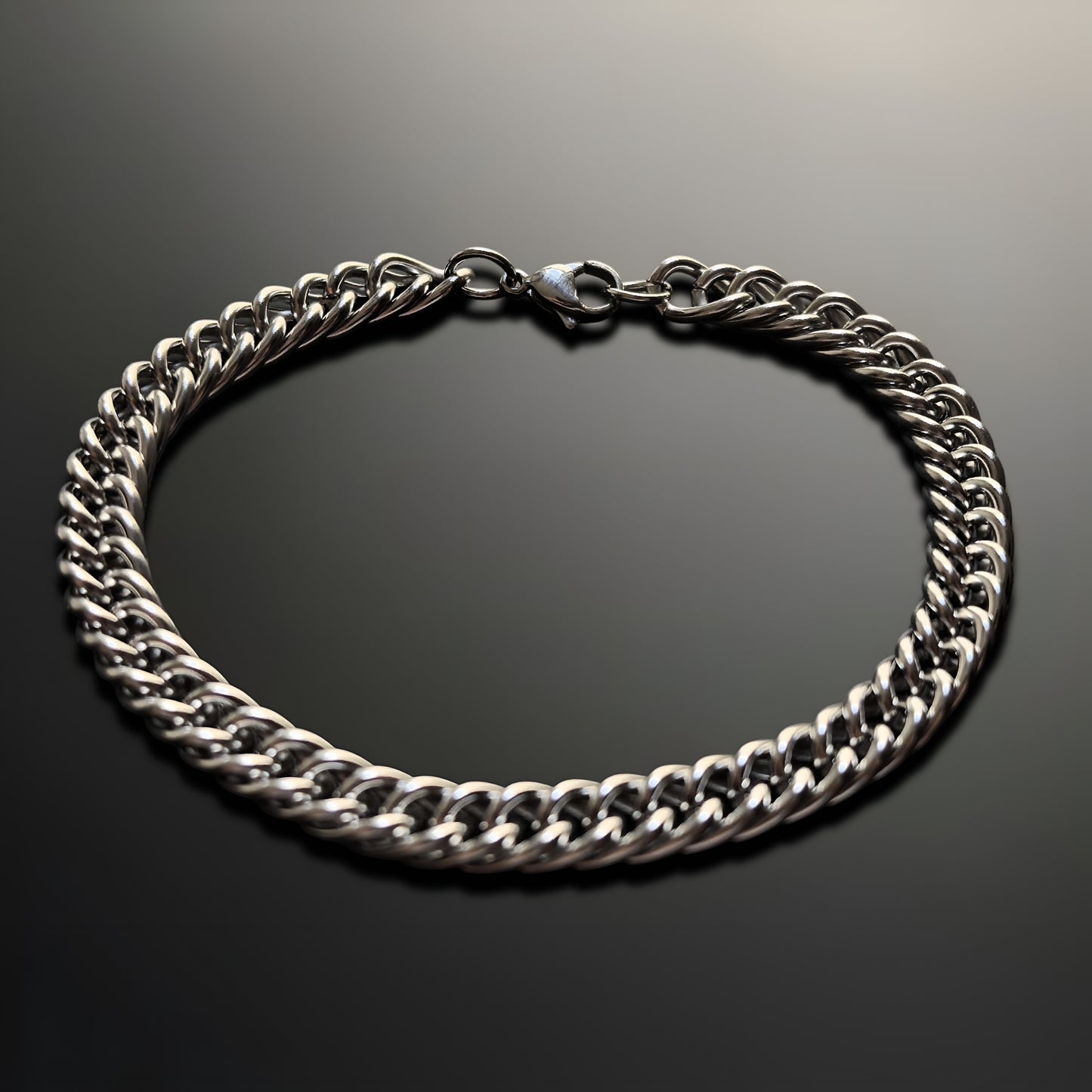 Esclava de Acero Inoxidable Trenzado Plateado