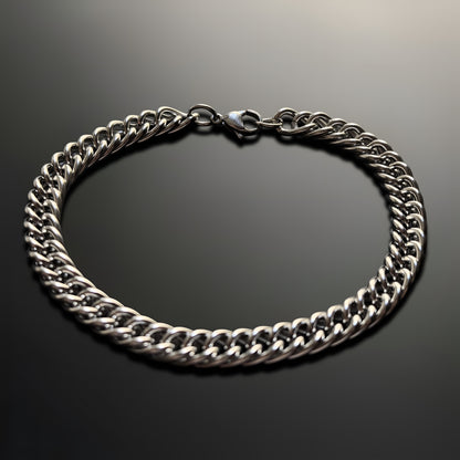 Esclava de Acero Inoxidable Trenzado Plateado
