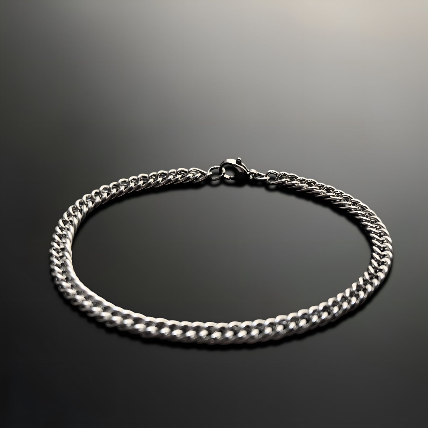 Esclava de Acero Inoxidable Trenzado Doble