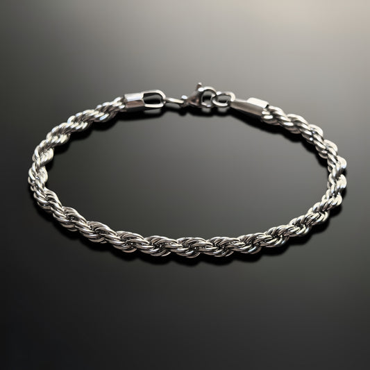 Esclava de Acero Inoxidable Trenza Redonda Premium