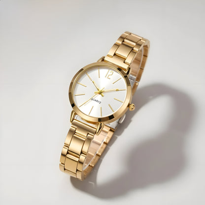 Reloj y Esclava de Mujer Aurora Gold