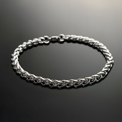 Esclava de Acero Inoxidable Trenza Clásica Ancha