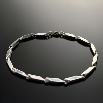 Esclava de Acero Inoxidable Eslabón Diamond Cut