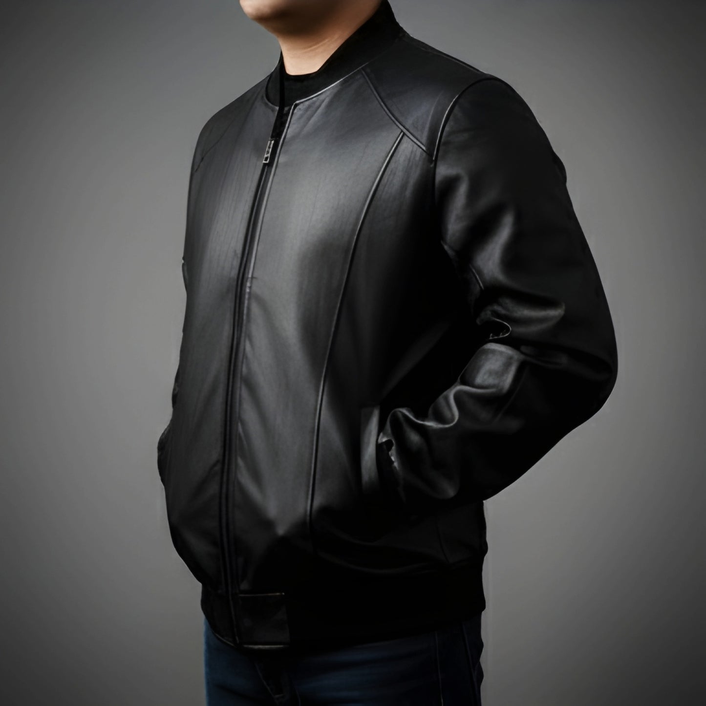 Chaqueta de Piel para Hombre – Edición Black