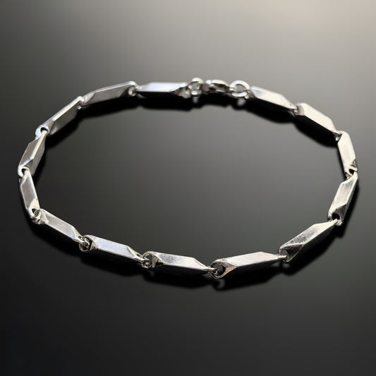 Esclava de Acero Inoxidable Eslabón Diamond Cut